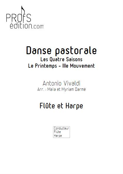 Danse pastorale - Flûte & Harpe - VIVALDI A. - page de garde