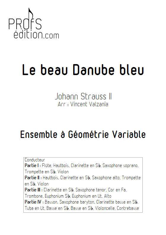 Le beau Danube bleu - Ensemble Variable - STRAUSS J. II - page de garde