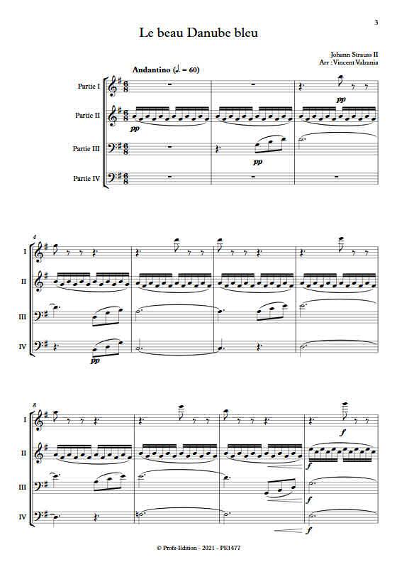 Le beau Danube bleu - Ensemble Variable - STRAUSS J. II - app.scorescoreTitle