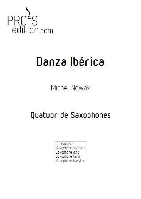 Danza Ibérica - Quatuor de Saxophones - NOWAK M. - page de garde