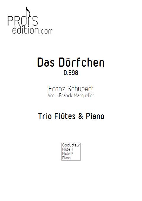 Das Dörfchen D 598 - Duo Flûtes Piano - SCHUBERT F. - page de garde