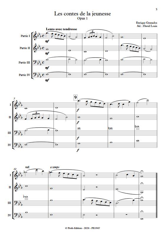 Dedicatoria - Ensemble Variable - GRANADOS E. - Partition