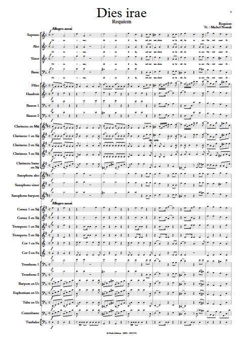 Dies irae - Requiem - Harmonie et chœur - MOZART W. A. - app.scorescoreTitle