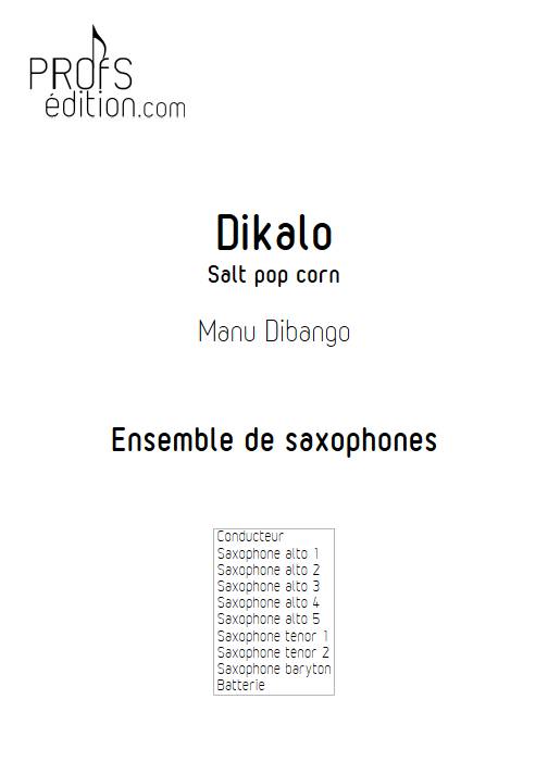 Dikalo - Ensemble de saxophones - DIBANGO M. - page de garde