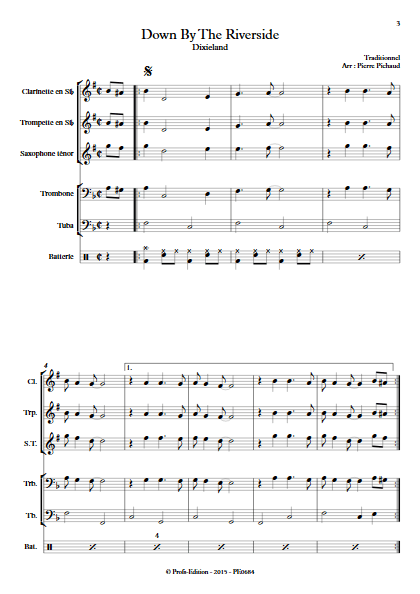 Down by the riverside- Fanfare - TRADITIONNEL - app.scorescoreTitle