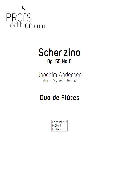 Duo sur le scherzino d'Andersen - Duo de Flûtes - ANDERSEN J. - page de garde