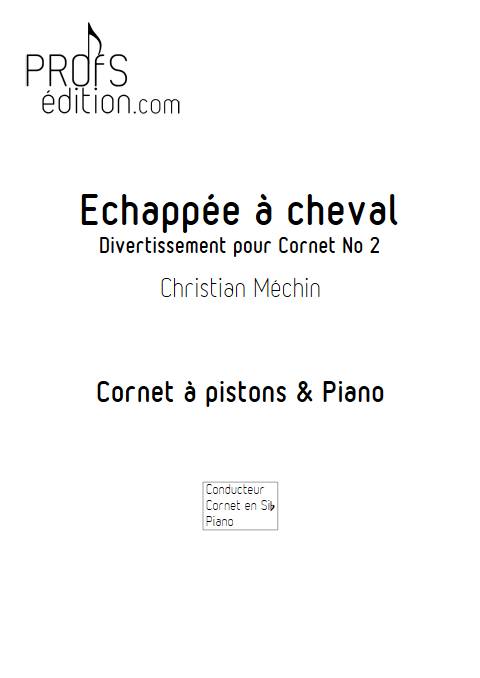 Echappée à cheval - Cornet & Piano - MECHIN C. - page de garde