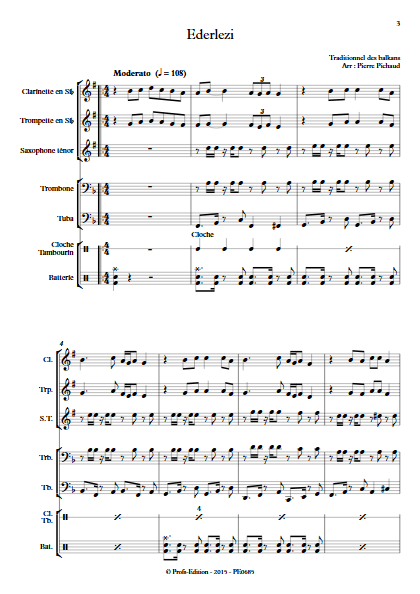 Ederlezi - Ensemble à Géométrie Variable - TRADITIONNEL - Partition