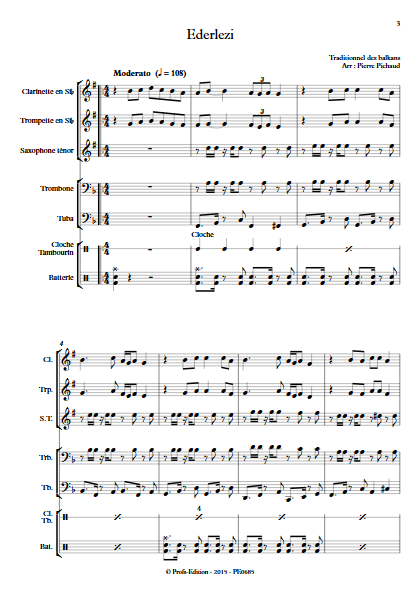 Ederlezi- Fanfare - TRADITIONNEL - app.scorescoreTitle