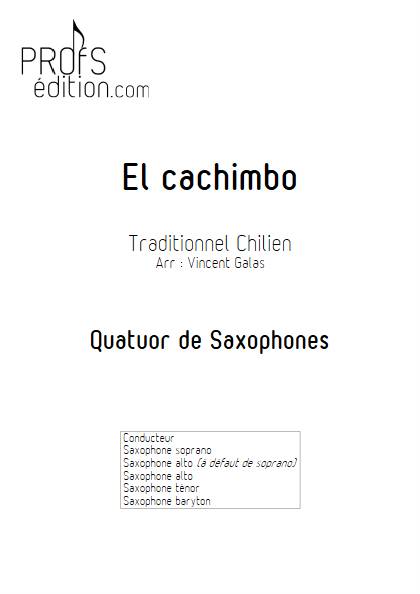 El Cachimbo - Quatuor de Saxophones - TRADITIONNEL CHILIEN - page de garde