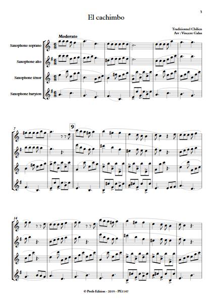 El Cachimbo - Quatuor de Saxophones - TRADITIONNEL CHILIEN - app.scorescoreTitle