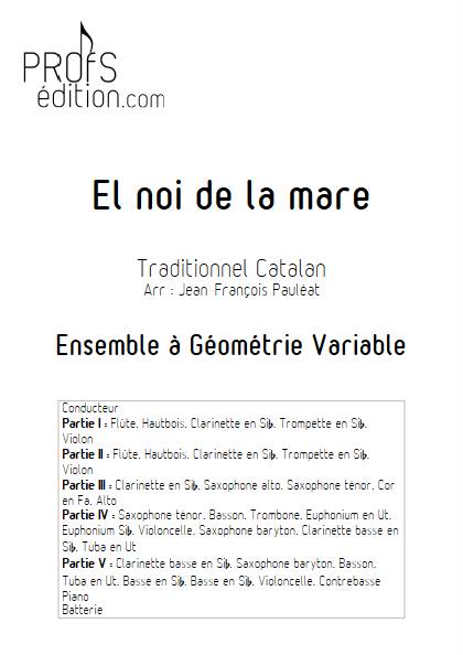 El noi de la mare - Ensemble Variable - TRADITIONNEL CATALAN - page de garde