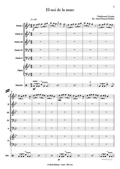 El noi de la mare - Ensemble Variable - TRADITIONNEL CATALAN - app.scorescoreTitle