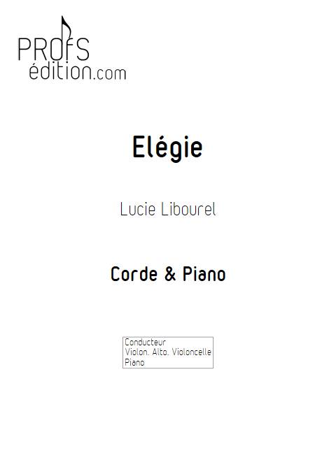 Elégie - Cordes & Piano - LIBOUREL L. - page de garde