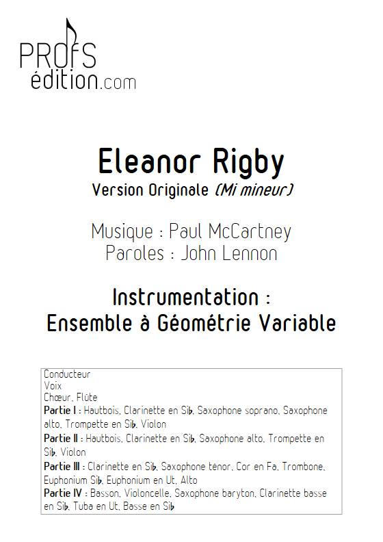 Eleonor Rigby - Ensemble Variable - MCCARTNEY P. - page de garde