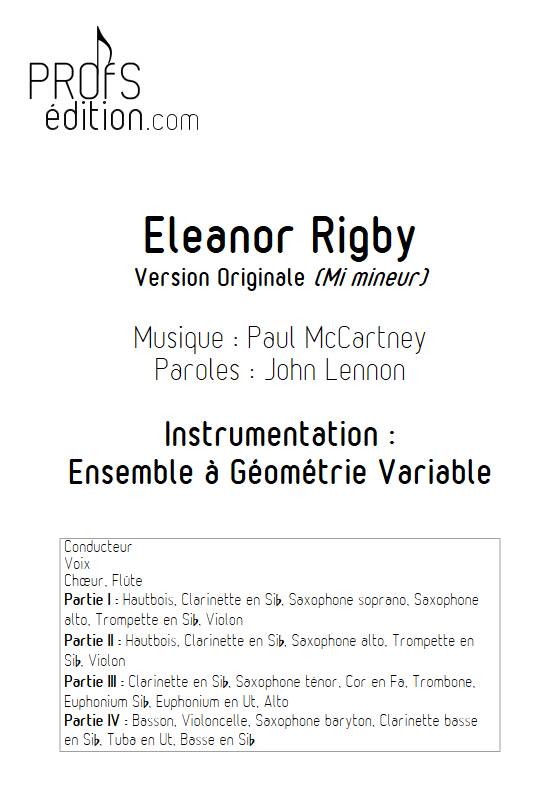 Eleonor Rigby - Ensemble Variable - MCCARTNEY P. - page de garde