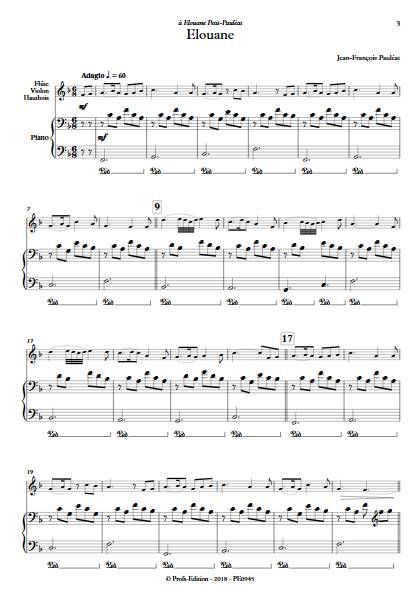 Elouane - Instrument & Piano - PAULEAT J.F. - app.scorescoreTitle