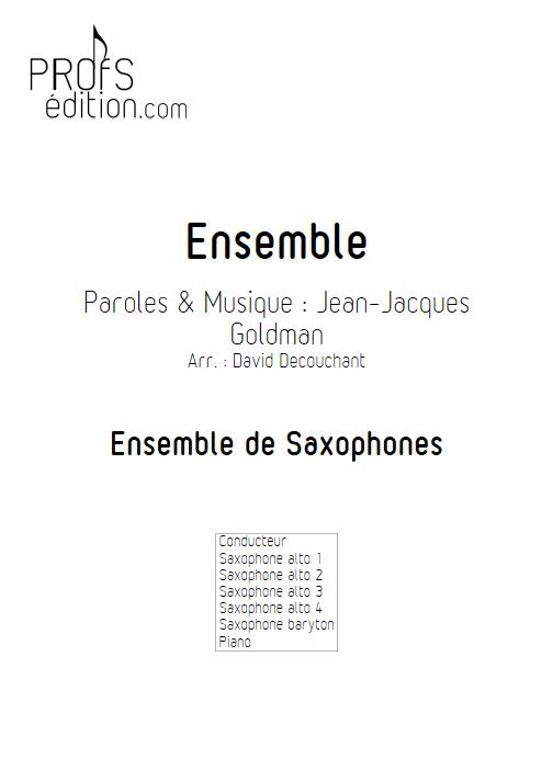 Ensemble - Ensemble de Saxophones - GOLDMAN J.J. - page de garde