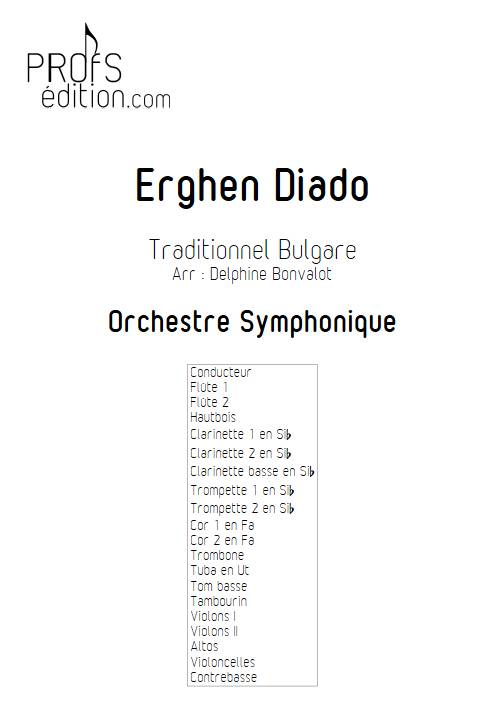 Erghen diado - Orchestre Symphonique - BONVALOT D. - page de garde