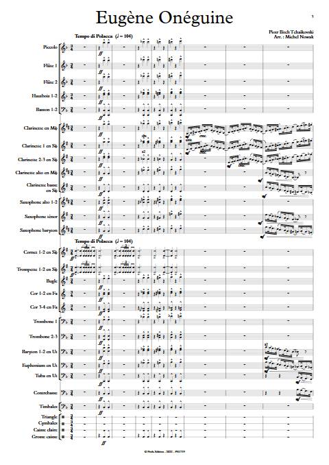 Eugène Onéguine - Orchestre d'harmonie - TCHAIKOVSKY P. I. - app.scorescoreTitle