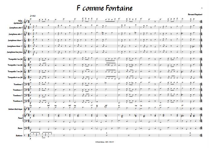 F comme Fontaine - Big Band - DECQUEANT B. - app.scorescoreTitle