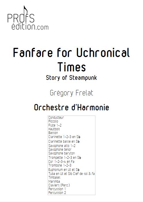 Fanfare for Uchronical Times - Orchestre d'Harmonie - FRELAT G. - page de garde