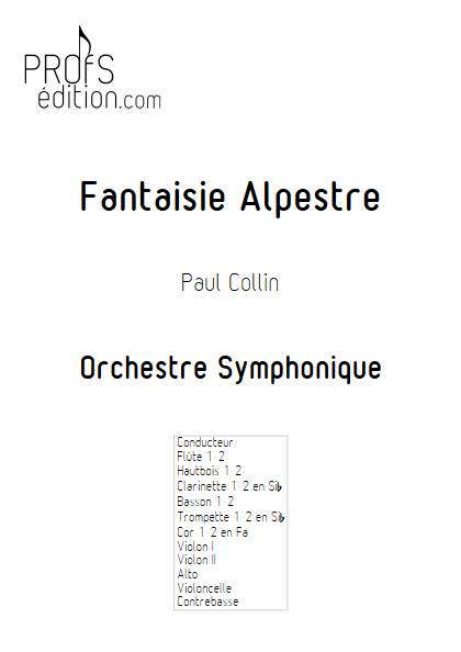 Fantaisie Alpestre - Orchestre Symphonique - COLLIN P. - page de garde