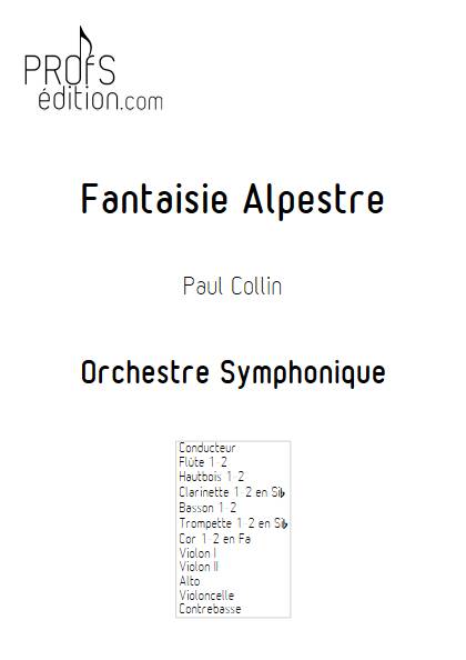 Fantaisie Alpestre - Orchestre Symphonique - COLLIN P. - page de garde