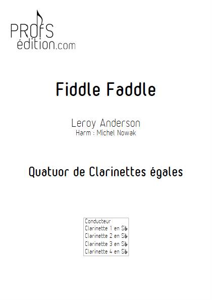 Fiddle Faddle - Quatuor de Clarinettes égales - ANDERSON L. - page de garde