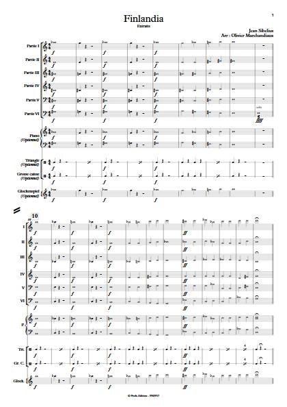 Finlandia - Ensemble Variable - SIBELIUS J. - app.scorescoreTitle