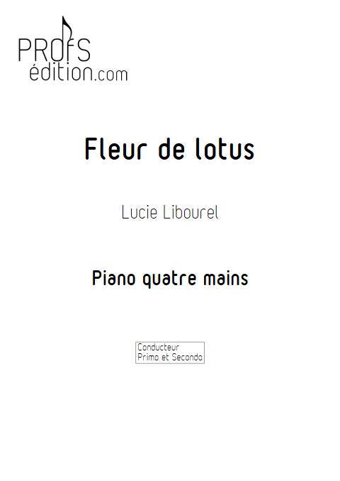 Fleur de lotus - Piano 4 mains - LIBOUREL L. - page de garde