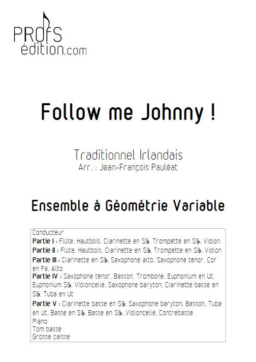 Follow me Johnny - Ensemble variable - TRADITIONNEL IRLANDAIS - page de garde