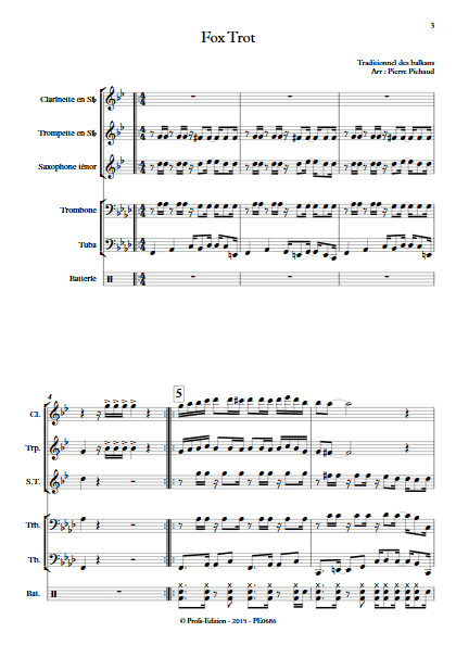 Fox Trot - Fanfare - TRADITIONNEL - Partition