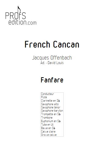 French-Cancan - Fanfare - OFFENBACH J. - page de garde