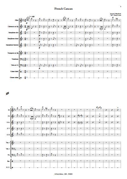 French-Cancan - Fanfare - OFFENBACH J. - Partition