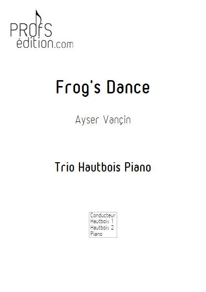 Frog's Dance - Trio Hautbois Piano - VANCIN A. - page de garde