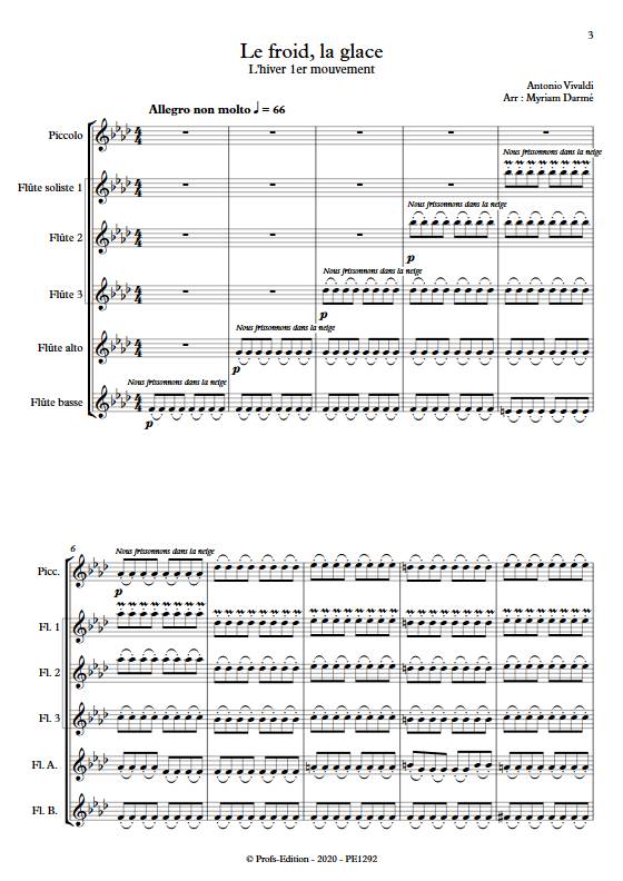 Froid et glace - Ensemble de Flûtes - VIVALDI A. - app.scorescoreTitle