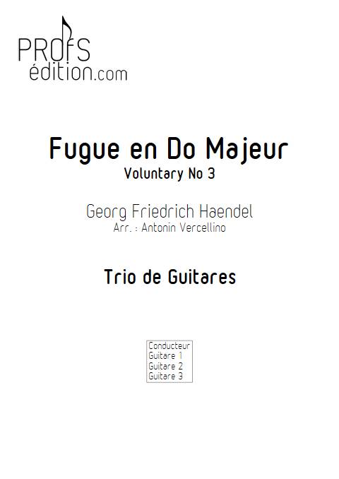 Fugue en Do Majeur - Trio de Guitares - HAENDEL G. F. - page de garde