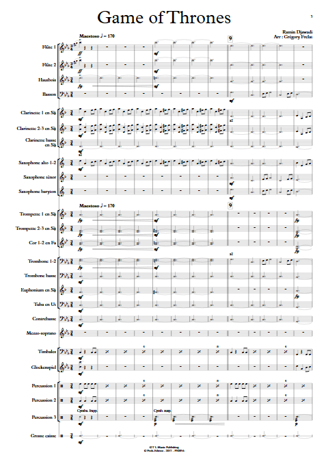 Game of Thrones - Orchestre d'Harmonie - FRELAT G. - app.scorescoreTitle