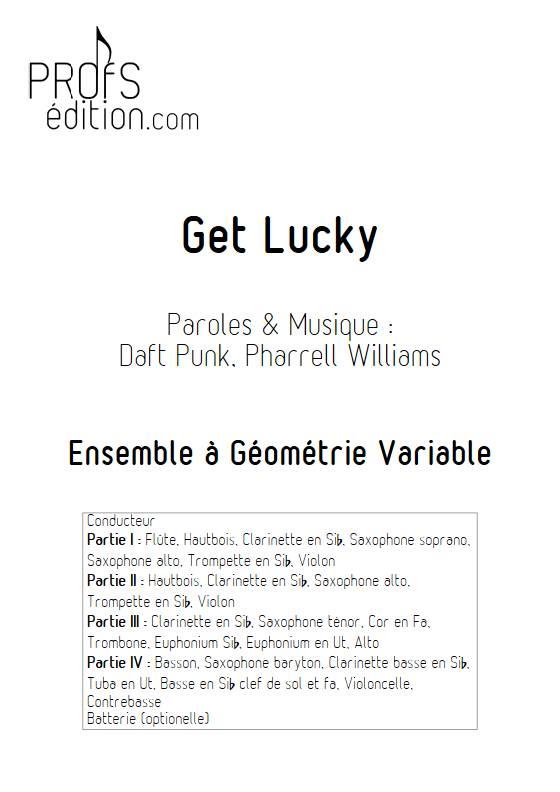 Get Lucky - Ensemble Variable - DAFT PUNK - page de garde