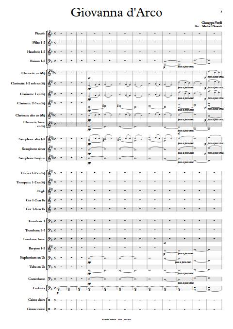 Giovanna d'Arco - Orchestre d'Harmonie - VERDI G. - app.scorescoreTitle