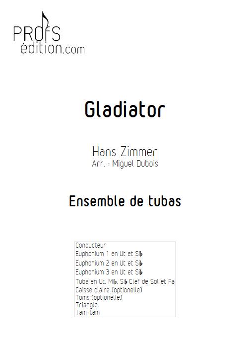 Gladiator - Ensemble de Tubas - ZIMMER H. - page de garde