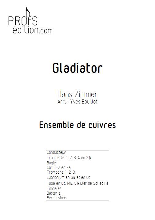 Gladiator - Ensemble de cuivres - ZIMMER H. - page de garde
