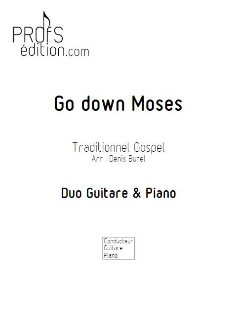 Go down Moses - Guitare & Piano - GOSPEL - page de garde