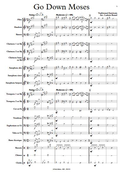 Go down moses - Orchestre d'Harmonie - TRADITIONNEL AMERICAIN - app.scorescoreTitle