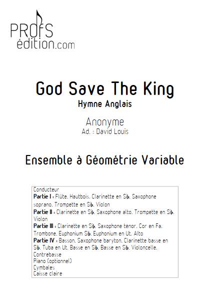 God Save The King - Ensemble Variable - ANONYME - page de garde