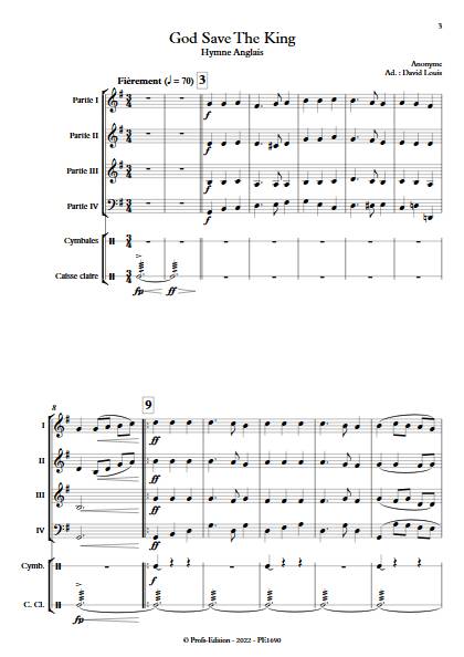 God Save The King - Ensemble Variable - ANONYME - Partition
