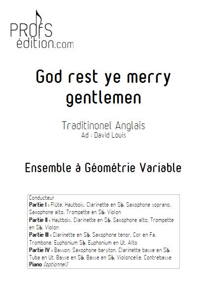 God rest ye merry gentlemen - Ensemble Variable - TRADITIONNEL ANGLAIS - page de garde