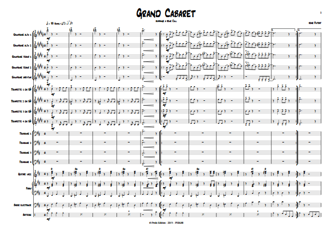 Grand Cabaret - Big Band - POTRAT R. - app.scorescoreTitle