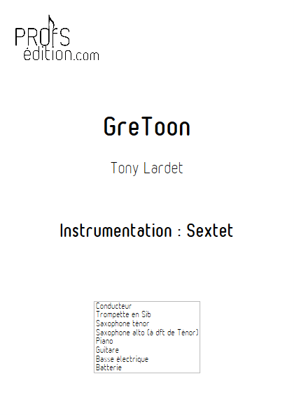 GreToon - Musique Actuelle - LARDET T. - page de garde